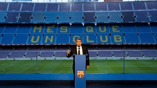 Joan Laporta, presidente del Barcelona, se dijo avergonzado por ver...