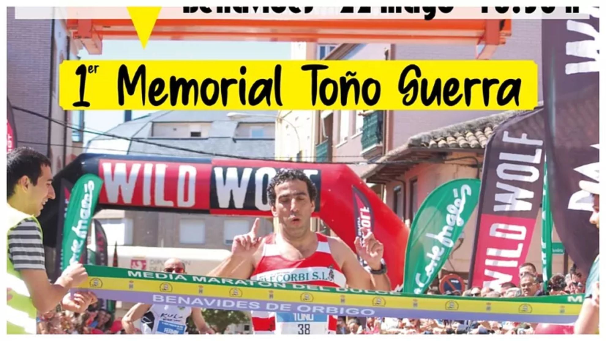 Imagen del cartel del medio maratón Memorial Toño Guerra