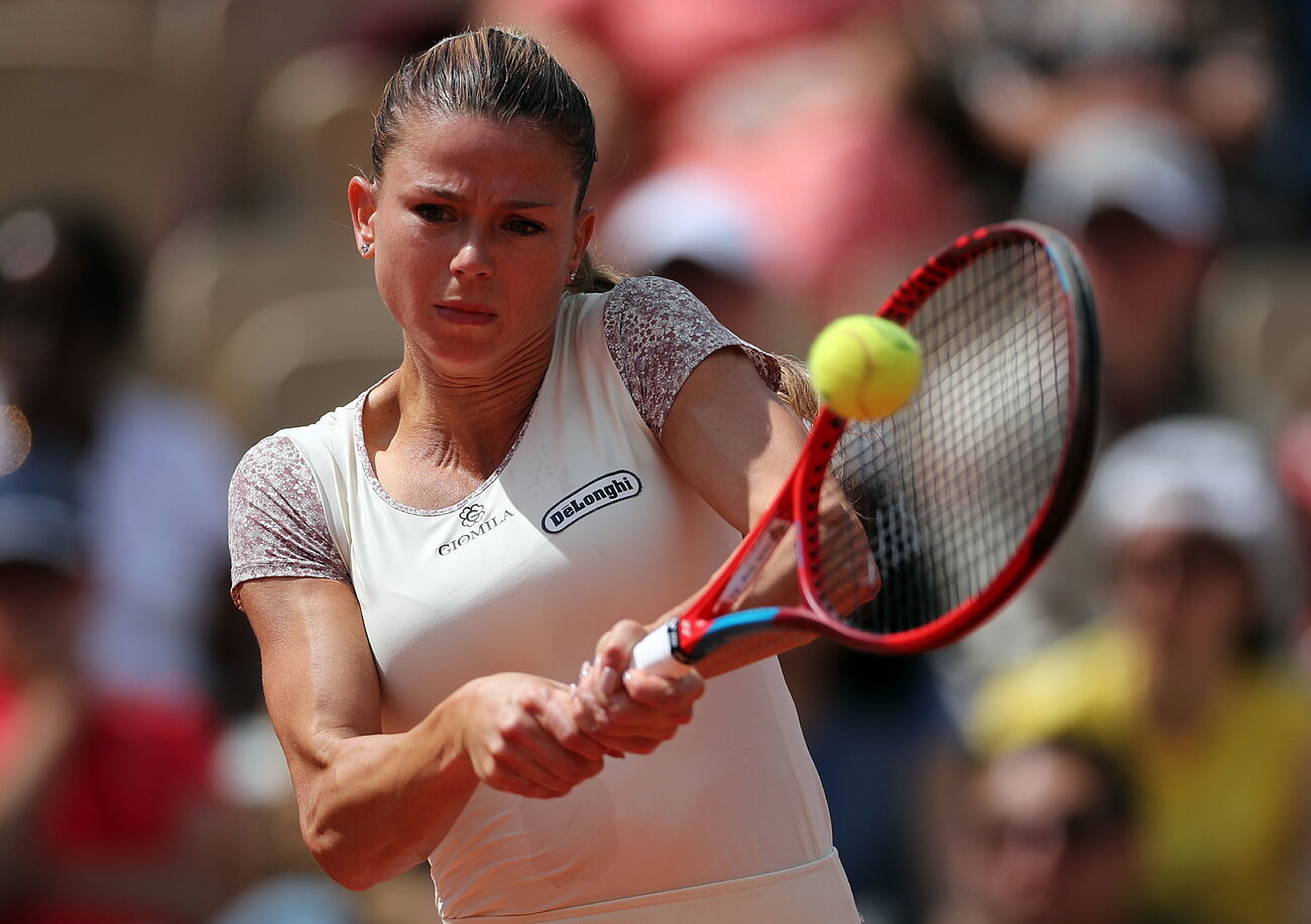 La tenista italiana Camila Giorgi caus controversia por su vestido...