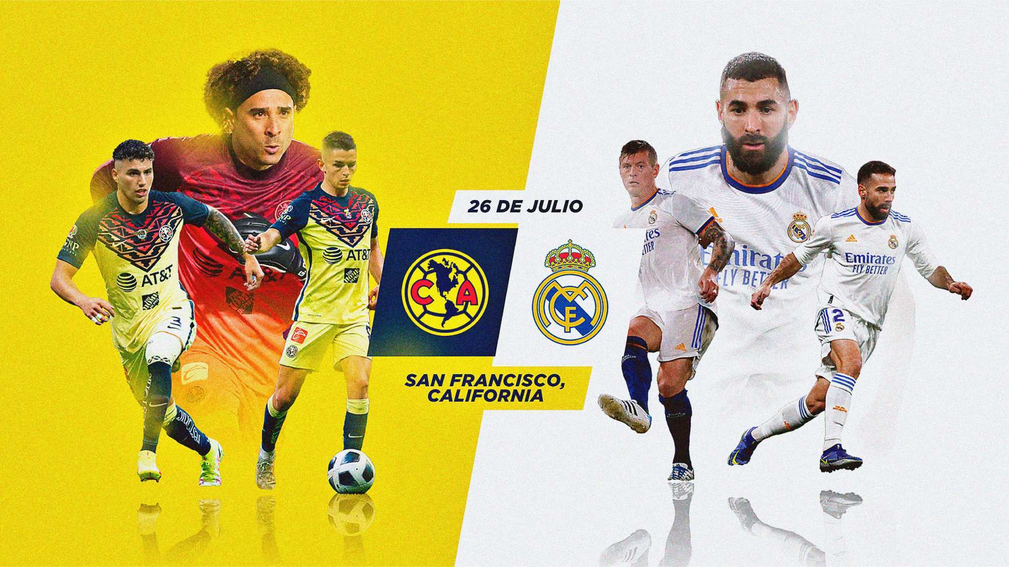 Donde toques Amérrica vs Real Madrid