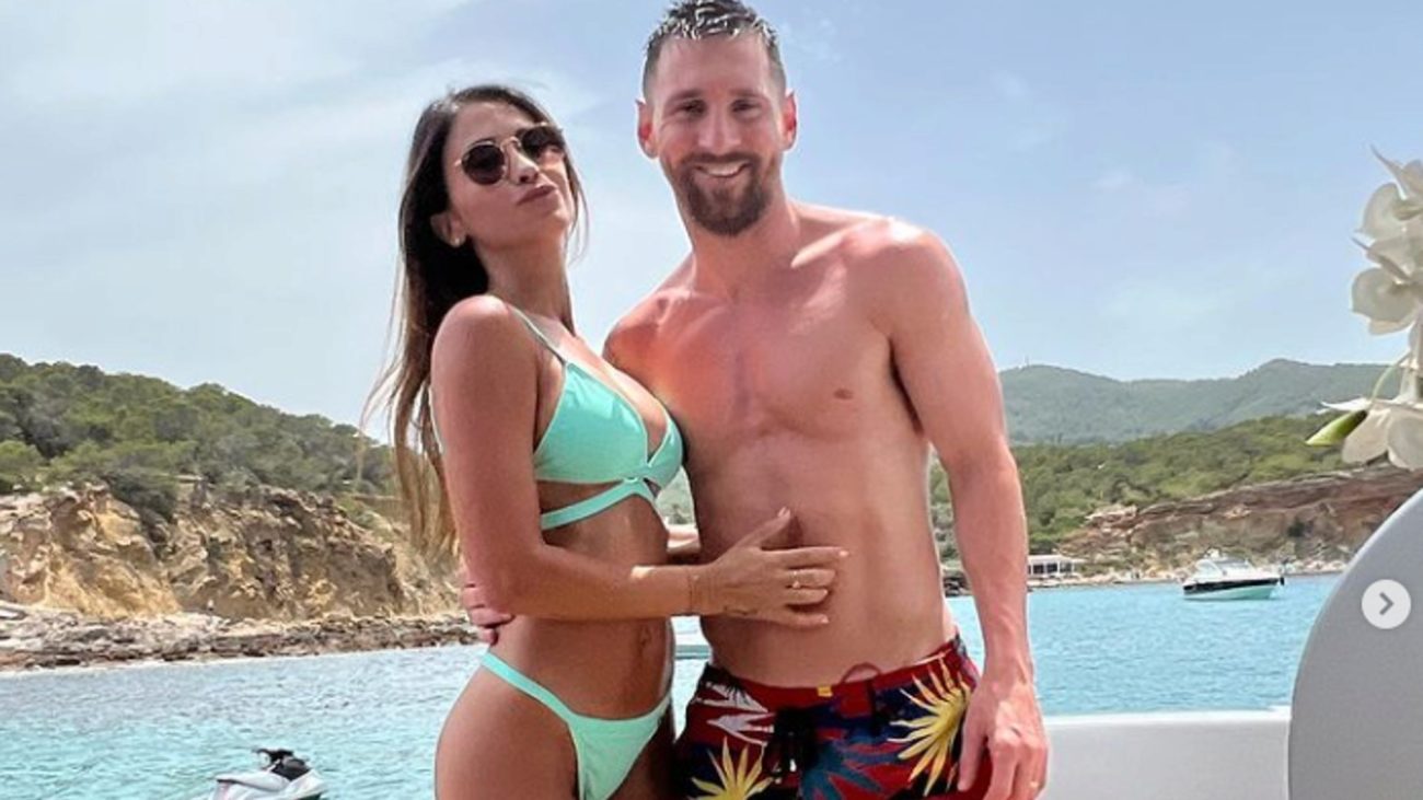 Leo Messi y Antonela Roccuzzo, en Ibiza