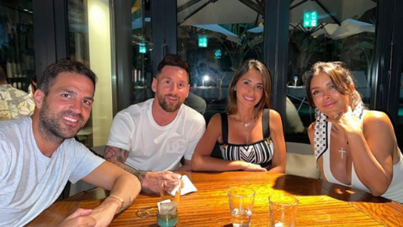 Messi, de comida en parejas junto a Cesc Fbregas