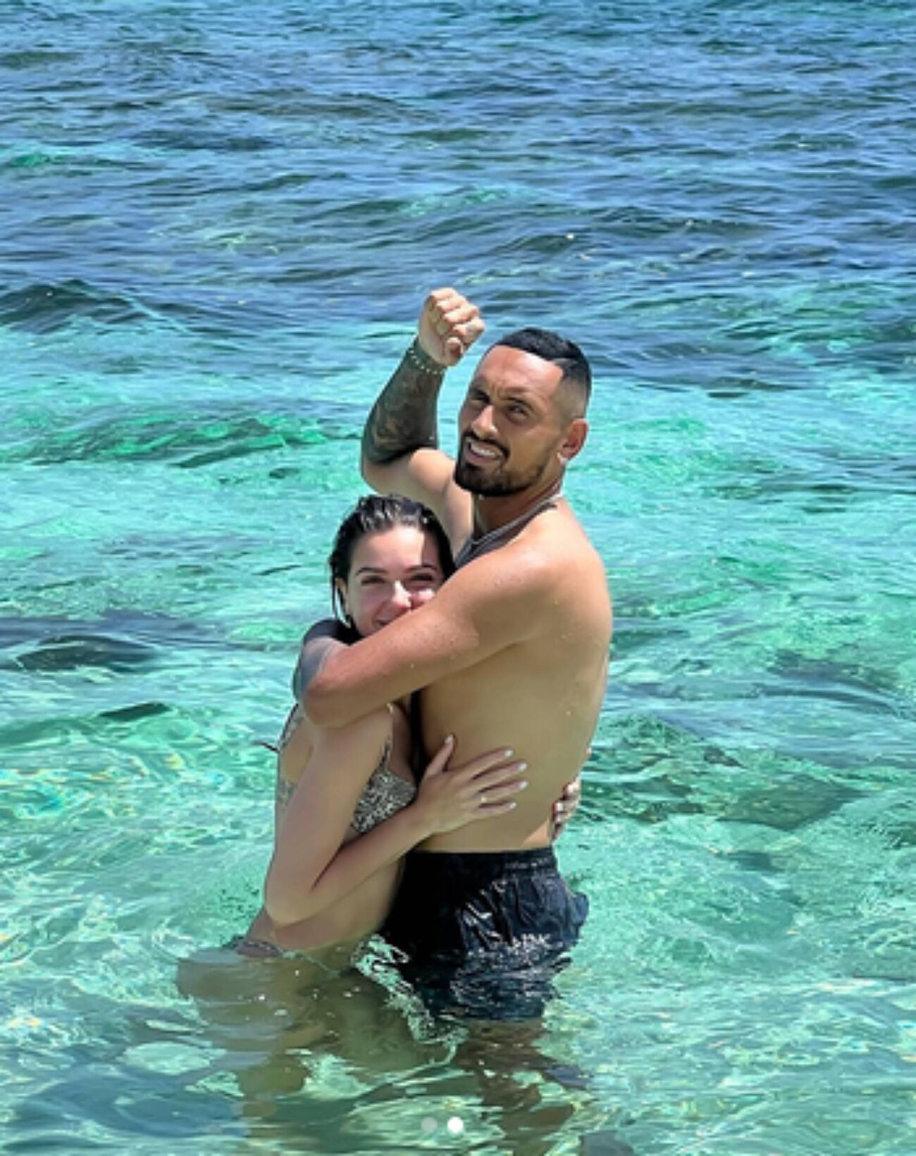 La pareja en Las Bahamas. La publicacin tiene ms de 163.000...