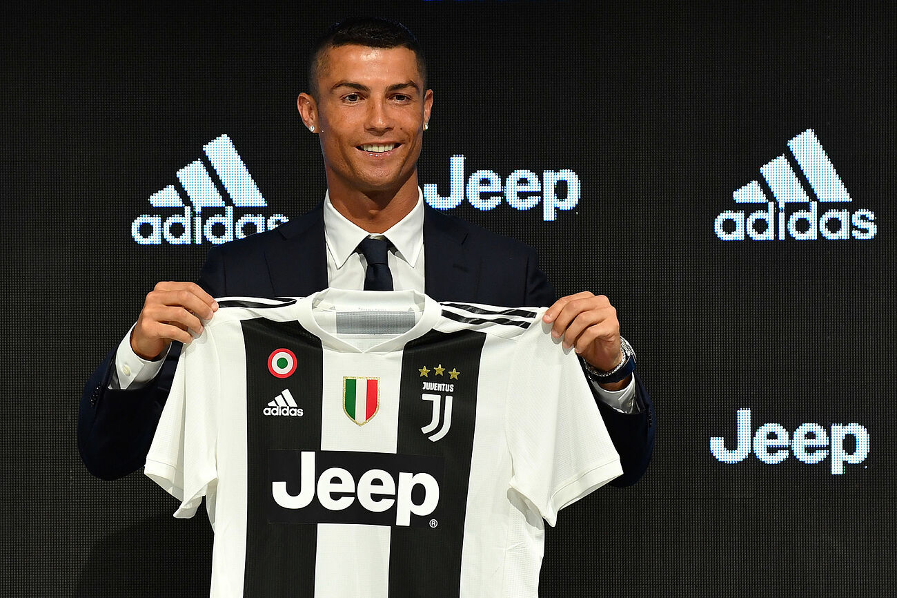 8. Cristiano Ronaldo: 117 millones. Del Real Madrid a la Juventus