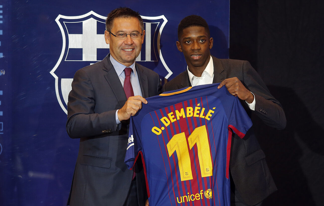 3. Dembl: 140 millones. Del Borussia Dortmund al Barcelona