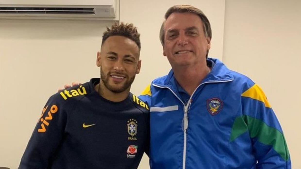 Neymar Jr Brazil Jair Bolsonaro PSG soccer president elections