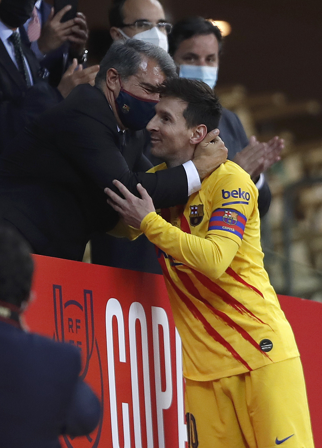 Joan Laporta Lionel Messi FC Barcelona
