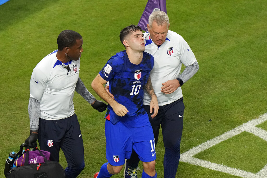 Pulisic dej la cancha al minuto 46.