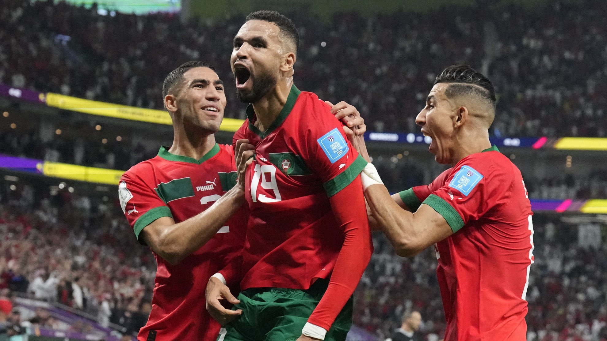 Youssef En-Nesyri Marruecos Portugal cuartos final Copa Mundial Qatar 2022 soccer