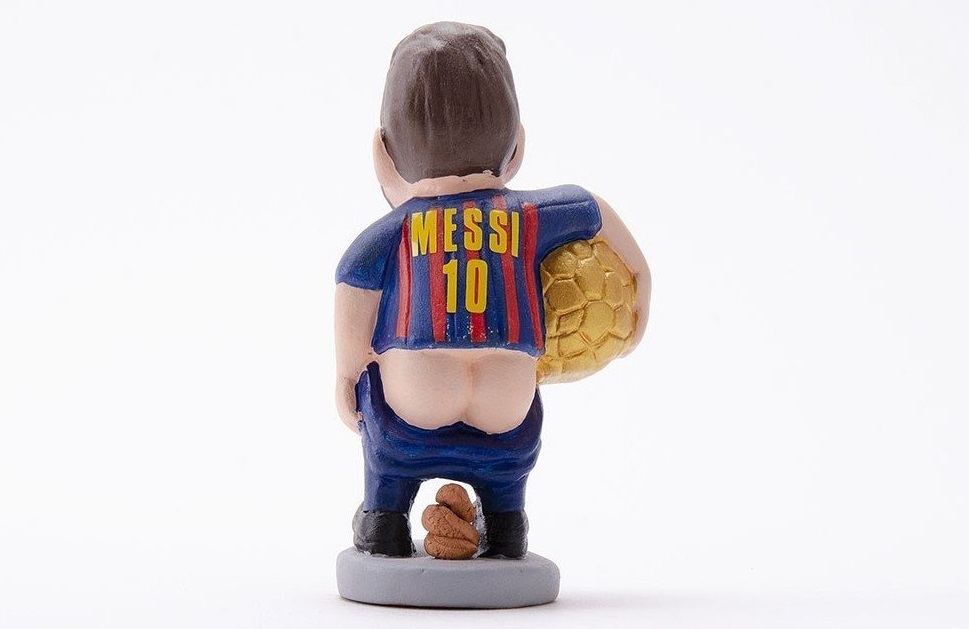 Caganer Messi BarcelonaBaln de Oro Bara soccer