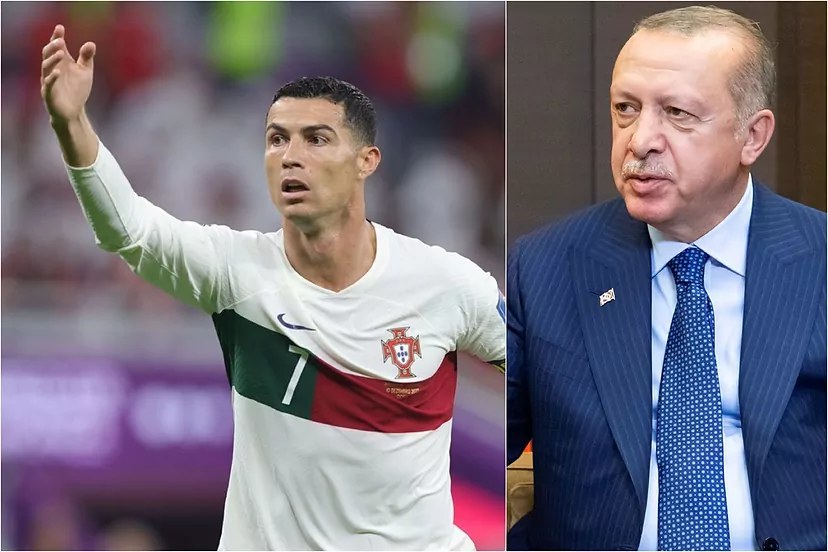 El presidente turco, Recep Tayyip Erdogan, salió en defensa del crack portugués Cristiano Ronaldo