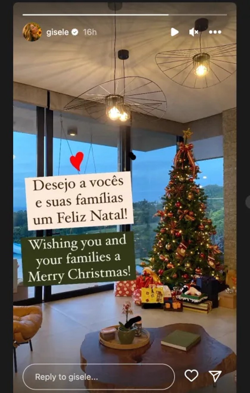 El mensaje familiar de Gisele Bndchen en Navidad sin Tom Brady