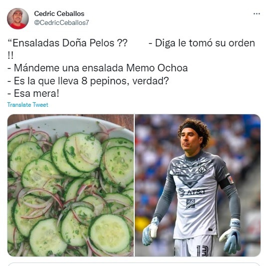 Guillermo Ochoa recibi por primera vez ocho anotaciones y los memes...