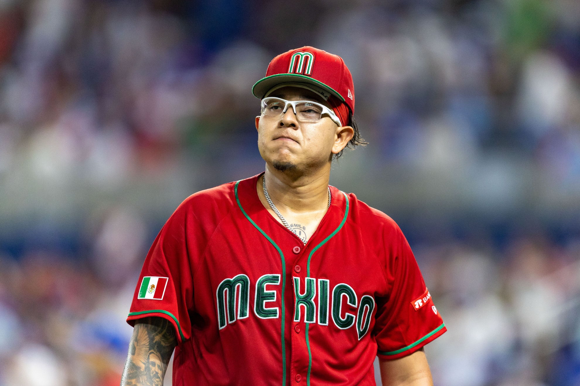 Javier Baez de Puerto Rico, durante el World Baseball Classic en