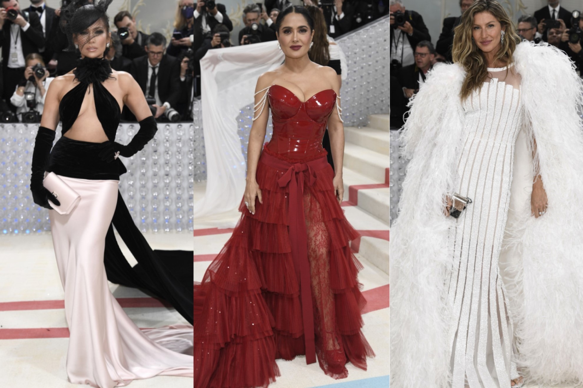 Met Gala 2023: Jennifer Lopez, Salma Hayek y Gisele Bündchen brillan ...