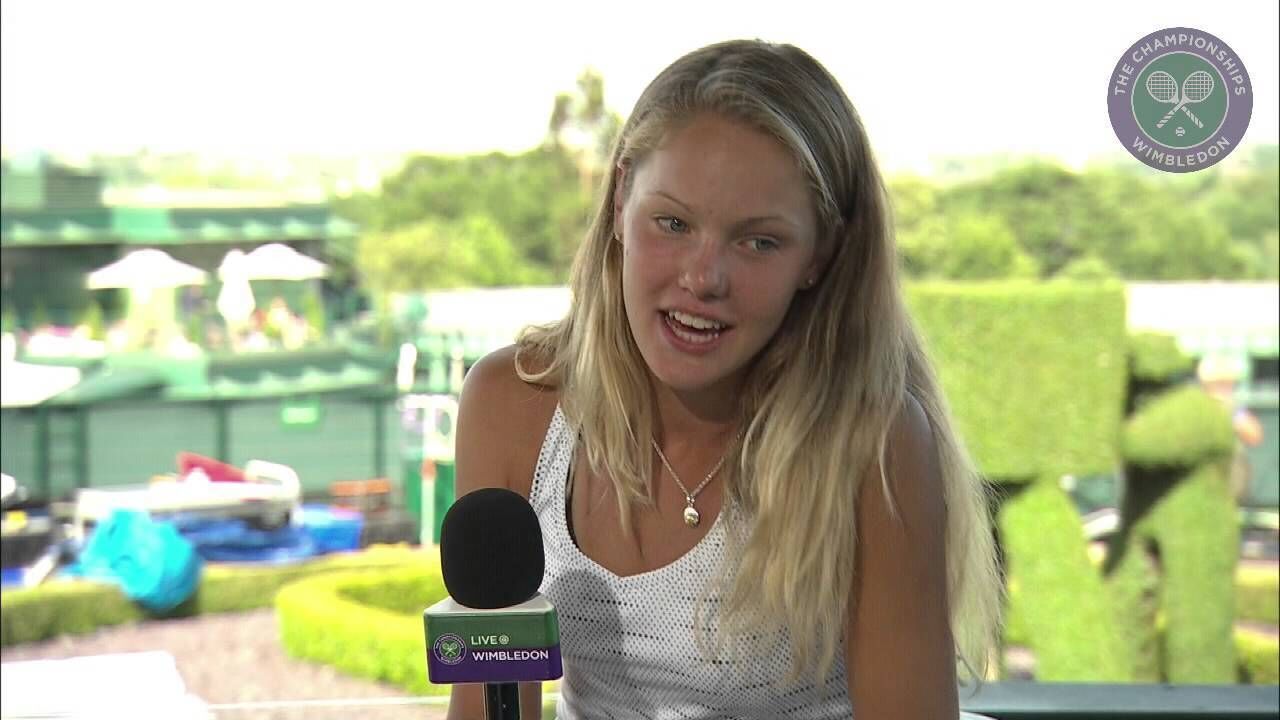 Sofya Zhuk, que con 15 aos gan el torneo junior de Wimbledon 2015,...