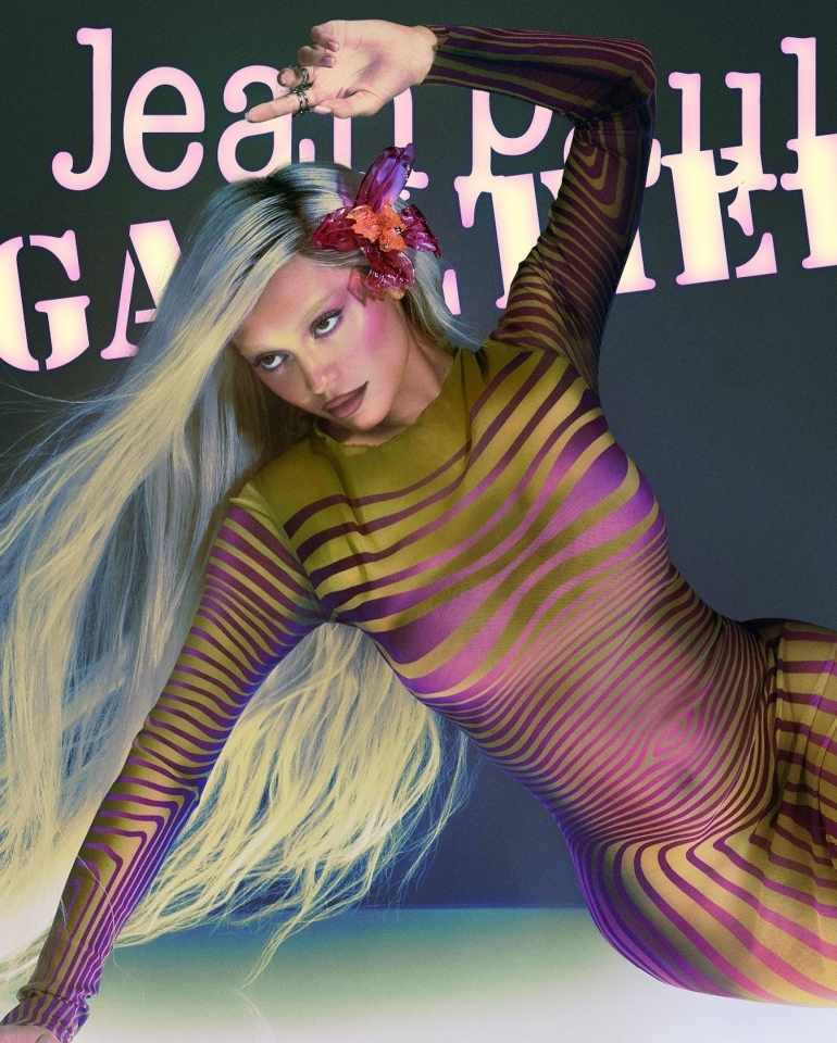Kylie Jenner se hace un cambio drstico de look para su sesin fotos para Gaultier