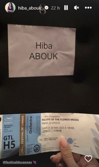 Hiba Abouk brilla con luz propia en el festival de Cannes