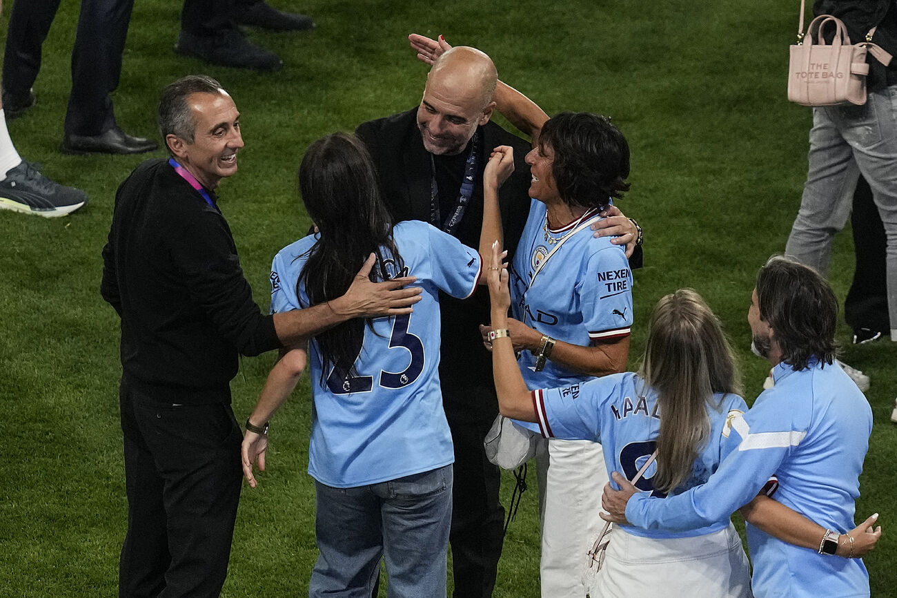 Las imgenes ms ntimas y familiares de Pep Guardiola durante la...