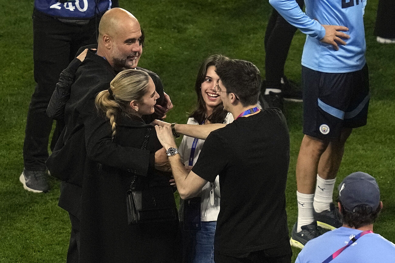 Las imgenes ms ntimas y familiares de Pep Guardiola durante la...