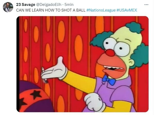 La goleada no pas desapercibida para Krusty el payaso.