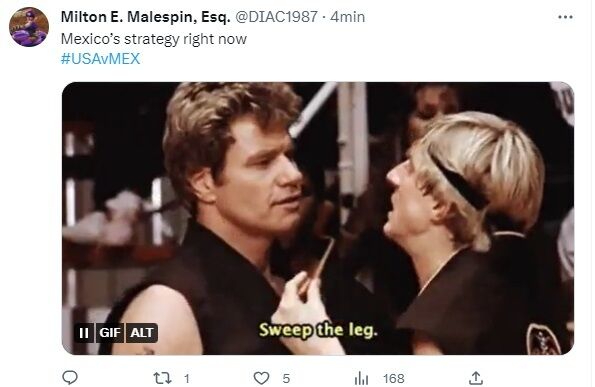 En las redes recurrieron a pedir la estrategia de Cobra Kai.