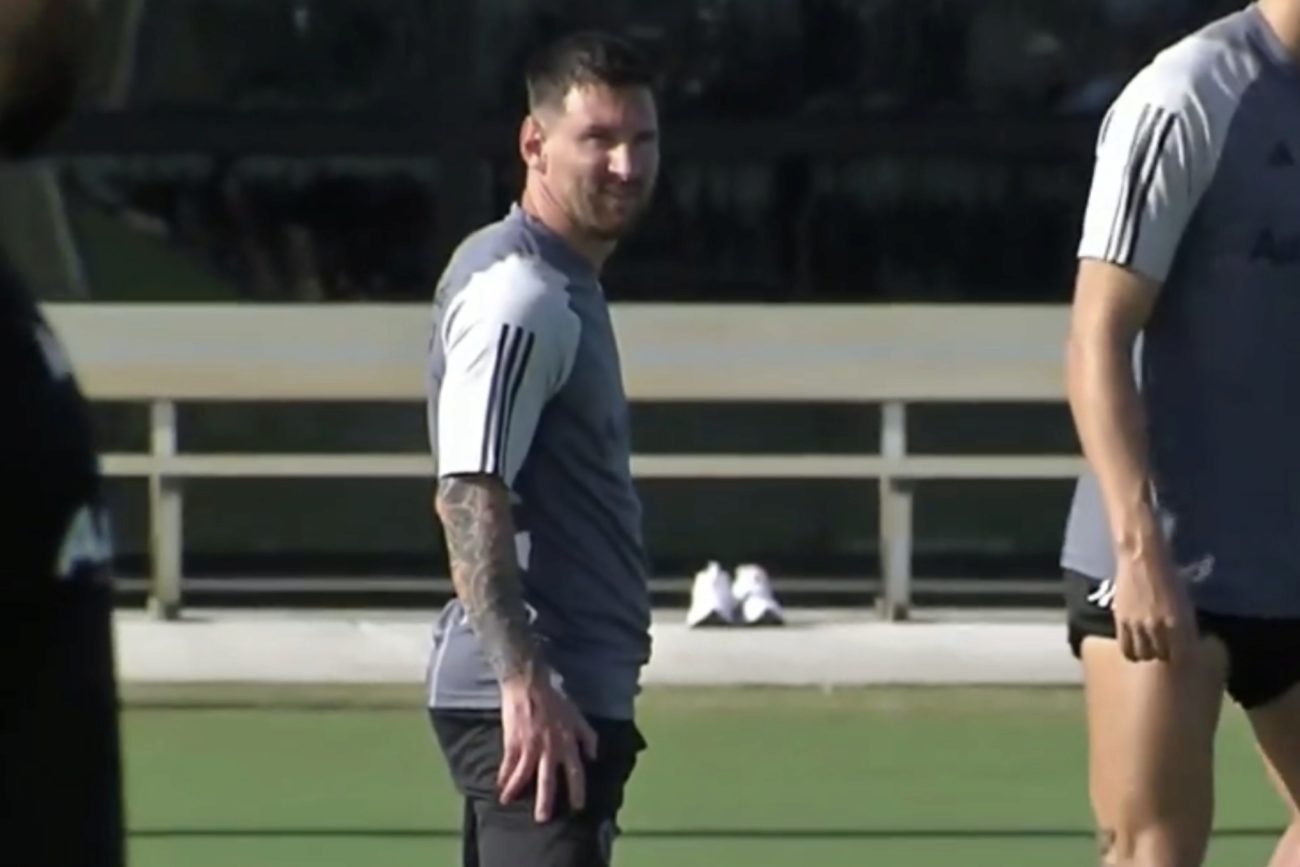 El argentino ya form parte del primer entrenamiento del equipo...