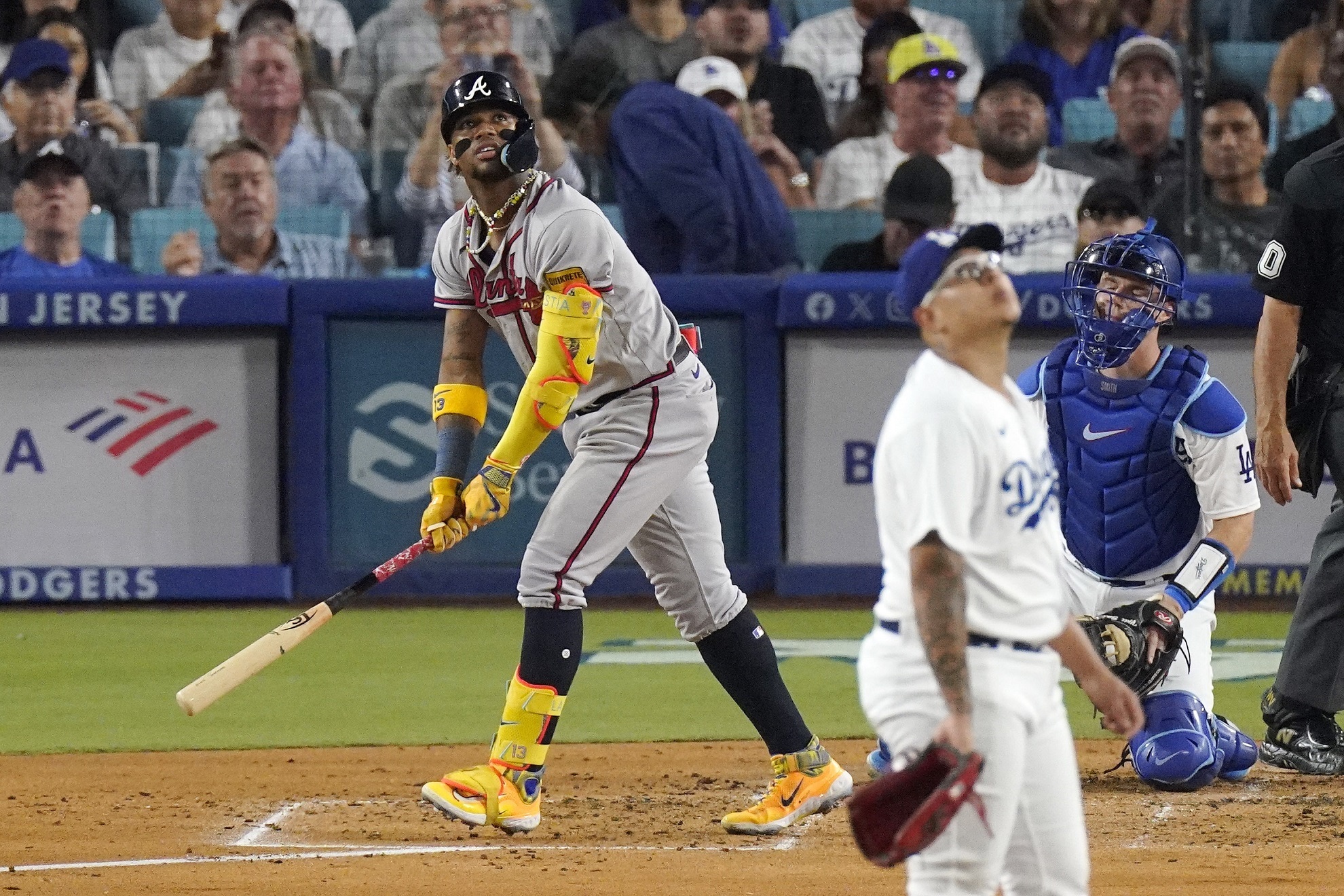 Carlos Vela throws out the first ball at Dodger Stadium jinxing them on a  loss to the Reds