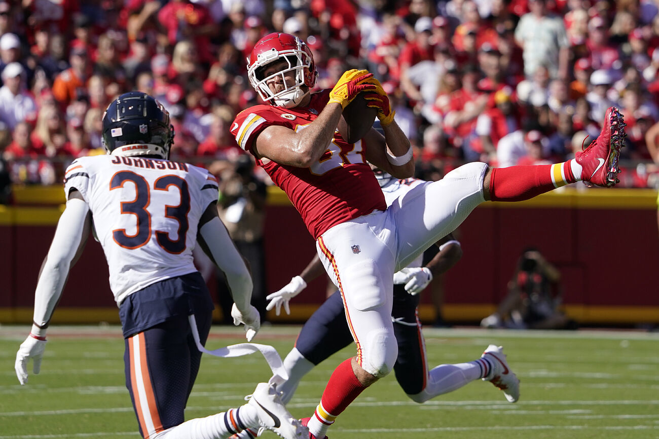 Maya Benberry, la exnovia de Travis Kelce (Kansas City Chiefs),...