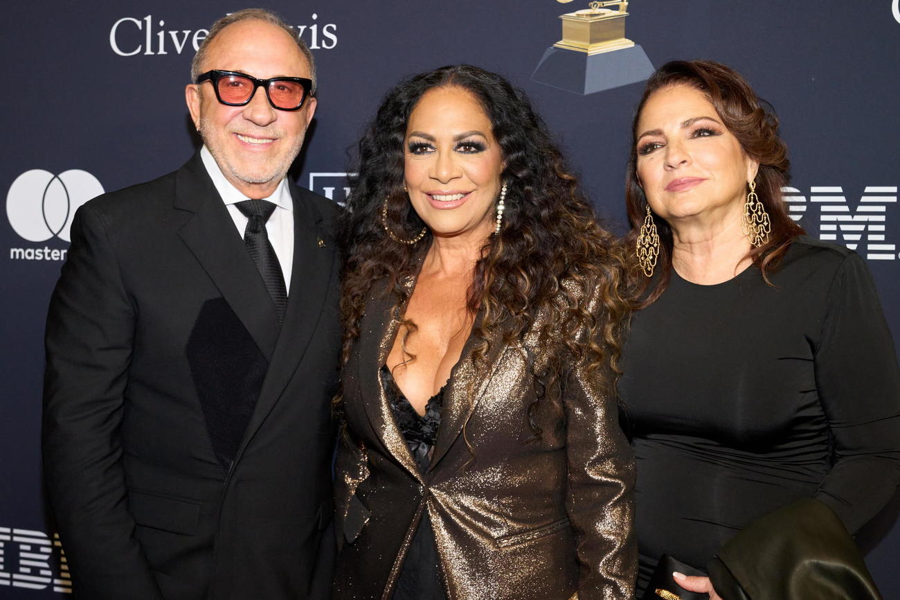 Emilio Estefan, Sheila Estefan y Gloria Estefan.