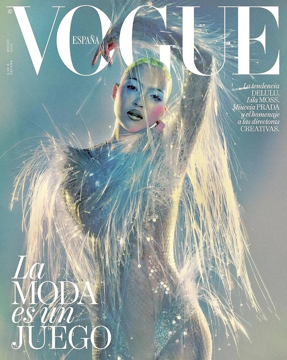 Lila Moss en la portada de Vogue. INSTAGRAM