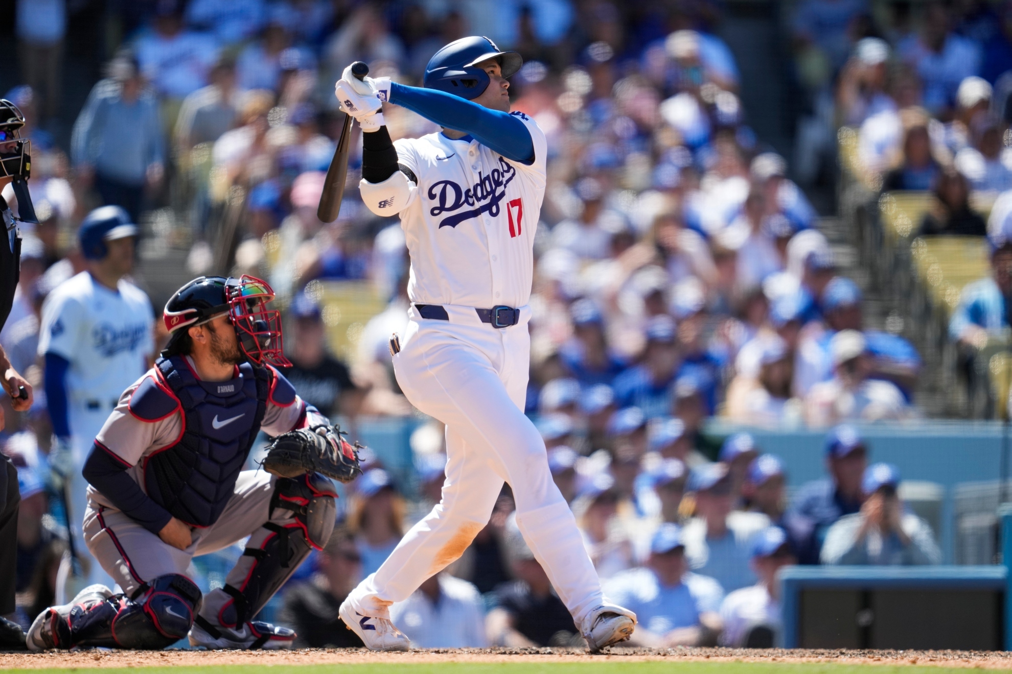 Primer partido de Ohtani con mltiples home runs con los Dodgers.