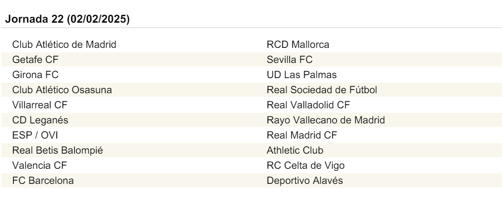 Jornada 22