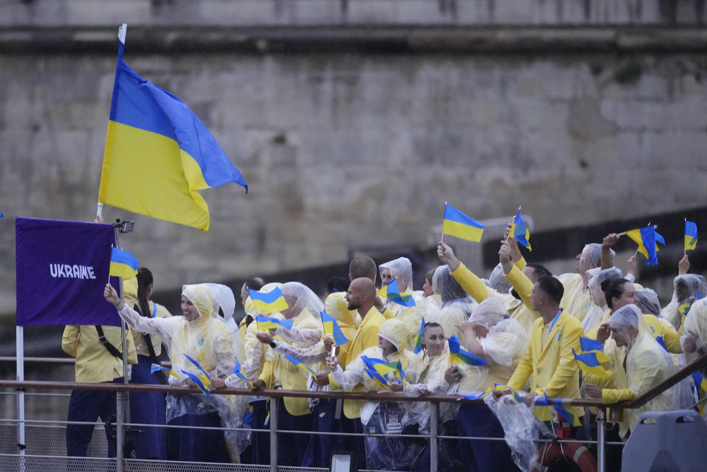 La aclamada delegacin de Ucrania