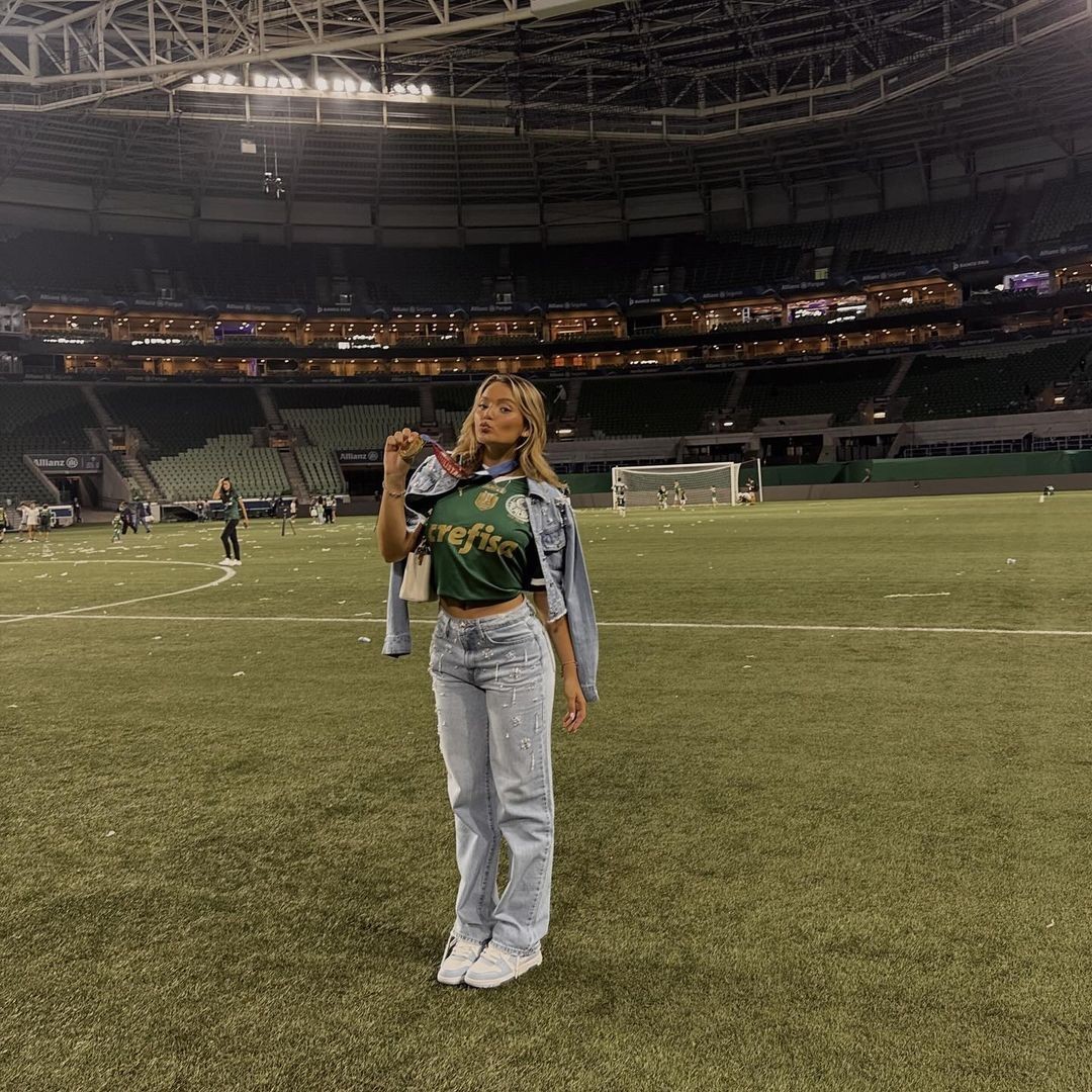 Gabriely Miranda es aficionada al Palmeiras.