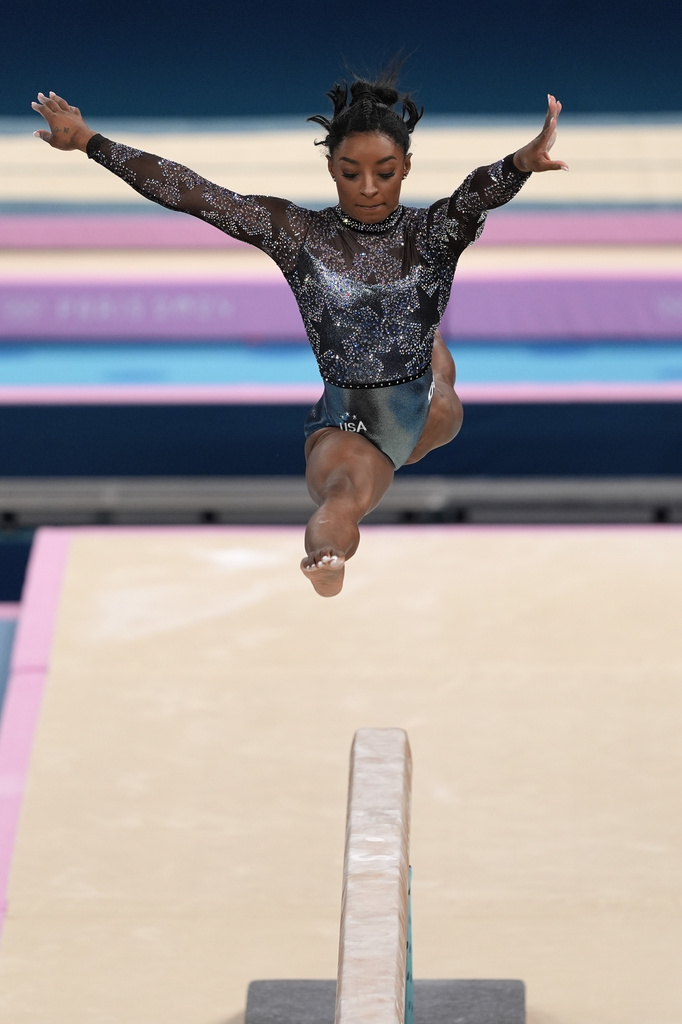 La gimnasta estadounidense encandil al pblico en su primera...