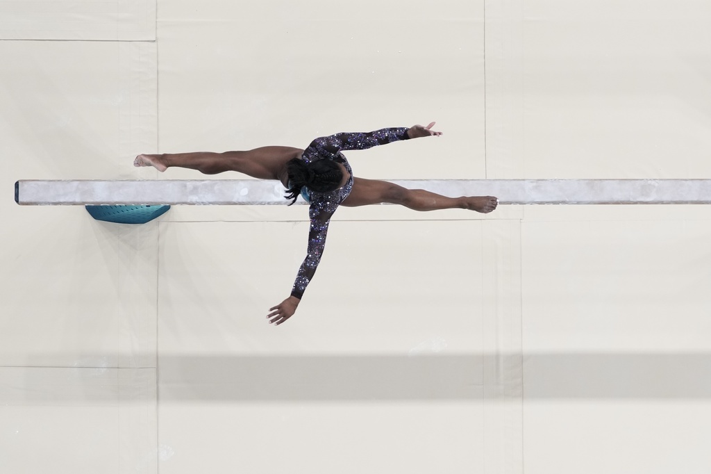 La gimnasta estadounidense encandil al pblico en su primera...