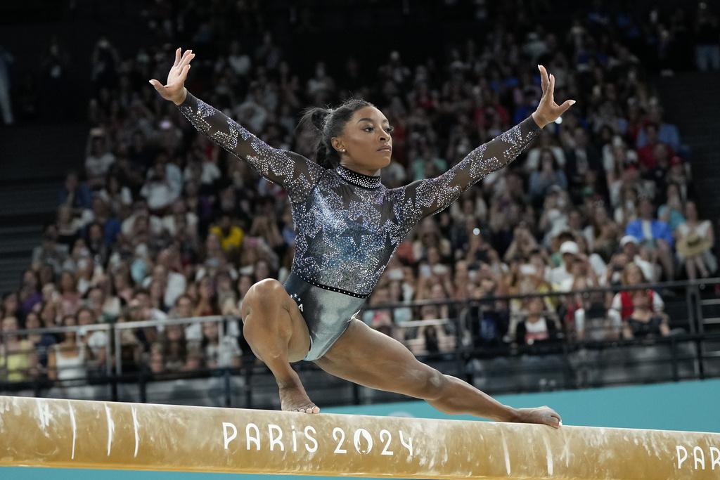 La gimnasta estadounidense encandil al pblico en su primera...