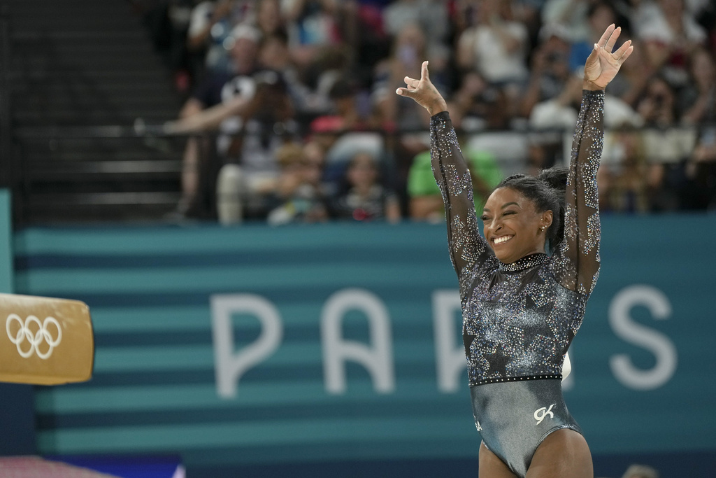 La gimnasta estadounidense encandil al pblico en su primera...