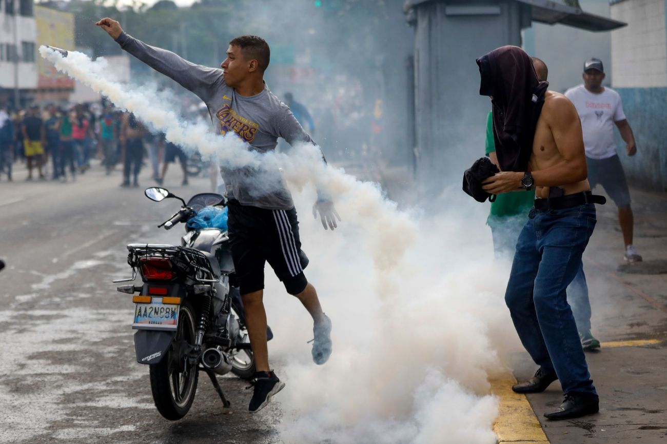 La oposicin al rgimen chavista tom las calles de ciudades como...