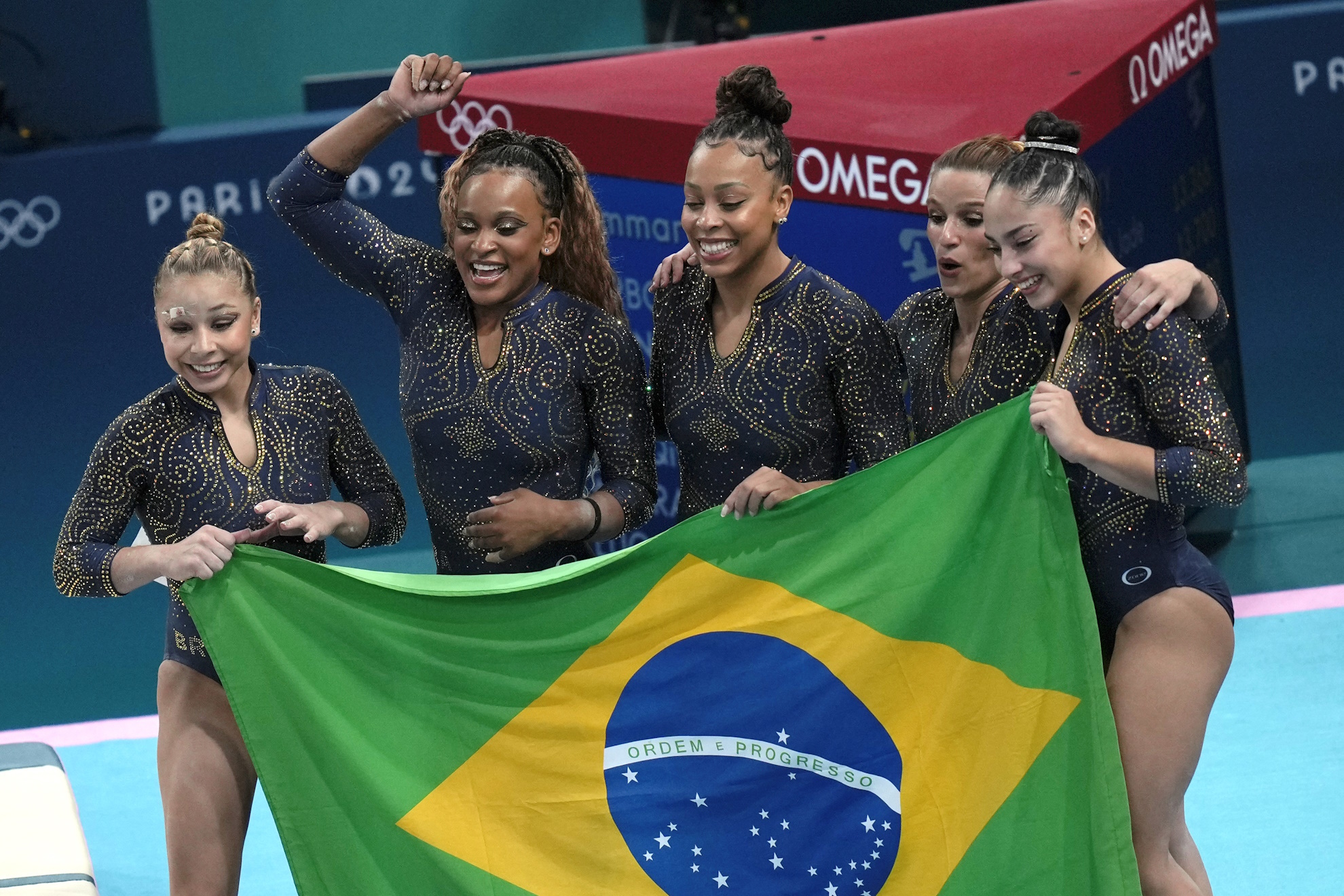 Rebecca Andrade Brasil Simone Biles Equipo EE.UU. Pareja de gimnasia
