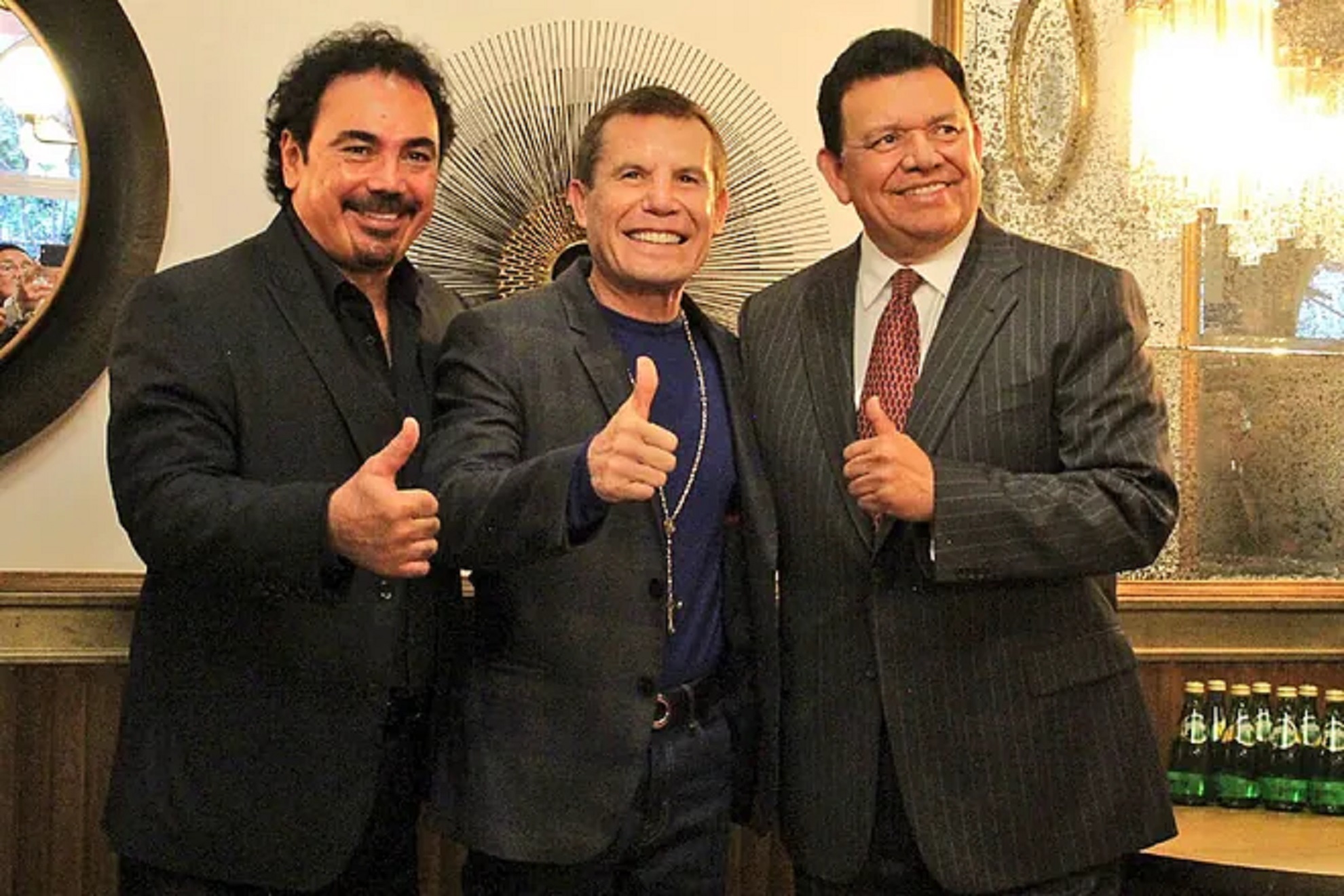 Hugo Snchez, Julio Csar Chvez y Fernando Valenzuela, en su reunin de 2017. (Foto: Instagram)