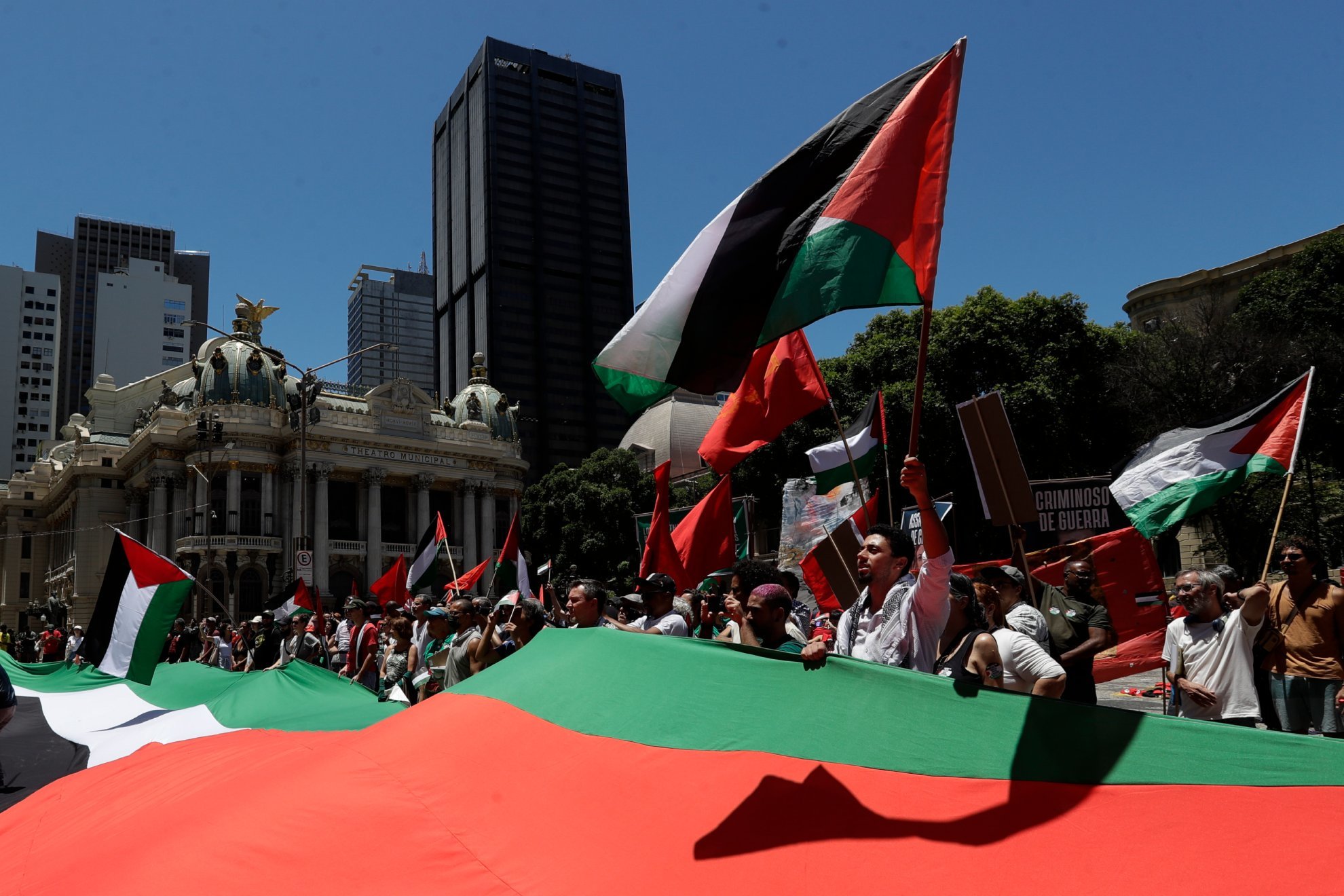 Las protestas en favor de Gaza y Palestina se hicieron presentes