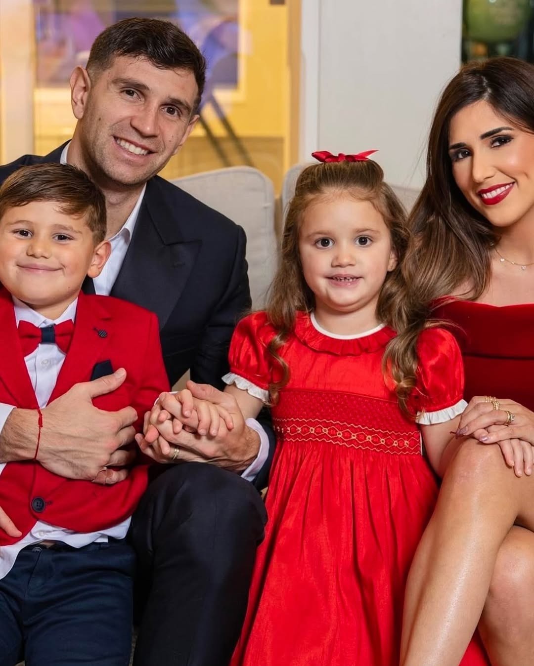 Emiliano Martnez pasa la Navidad con su familia