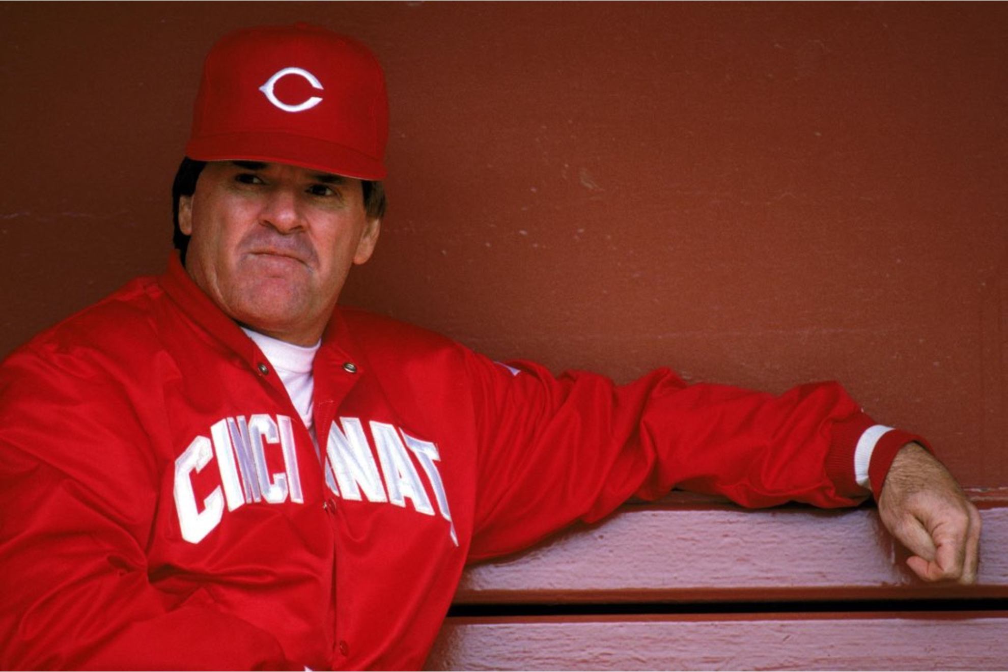 Pete Rpse como Manager de los Rojos de Cincinnati